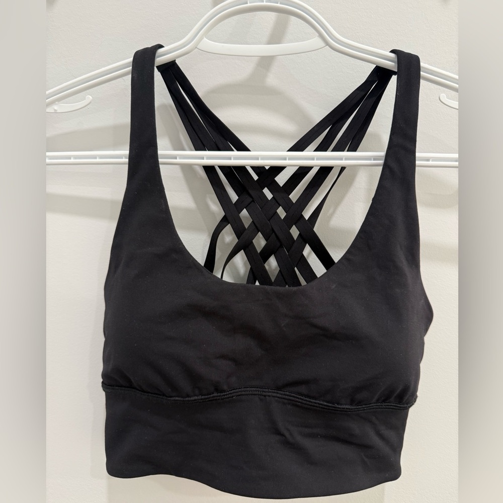 Lululemon Athletica Black Crisscross Sports Bra